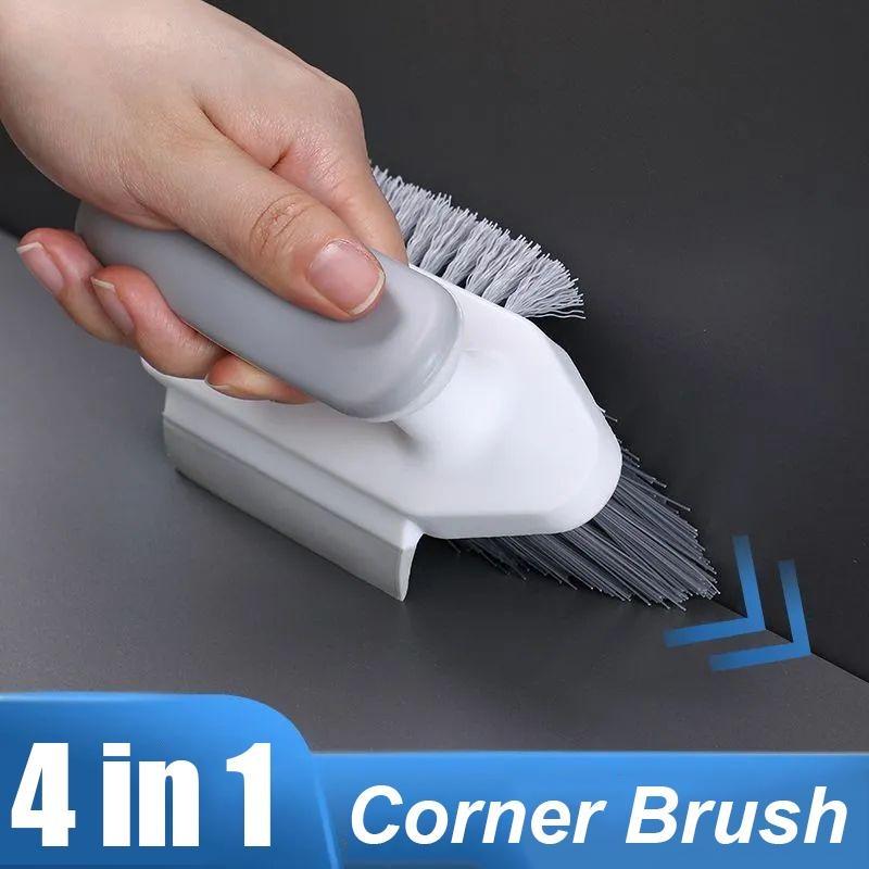 1PCS Wall Corner Brush Windows Slot Cleaner Floor Seam Brush Scraping Brush Bathroom Floor Corner Brush Toilet Cleaning Brush