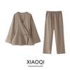 Fashion Style 2024 Autumn New Women's Clothing Vacation Style Long Sleeves Elegant Casual Outerwear Pants 5427744