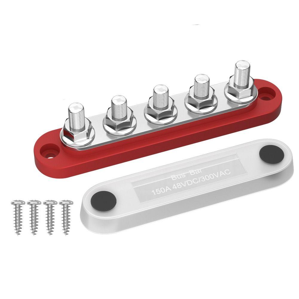 with Cover Power Distribution Block Bus Bar Bus copper busbar for Marine Automotive Solar Systems