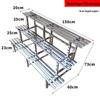 3-ярусная лестница-подставка для цветов из нержавеющей стали