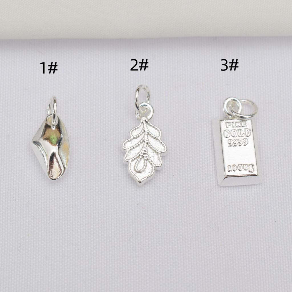 10 шт. Подвеска с сохранением цвета 14K золото, Подвеска-лист, Разбогатей, Маленький золотой слиток, Маленькая подвеска из битого серебра, Сделай сам, Аксессуары для бисероплетения ручной работы