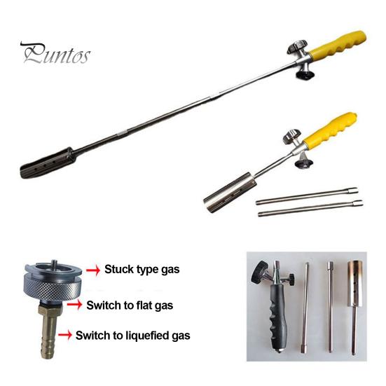 Уличная горелка для сорняков со съемной длинной ручкой, регулируемым клапаном управления пламенем, горелка для сжигания сорняков на пропане для кемпинга