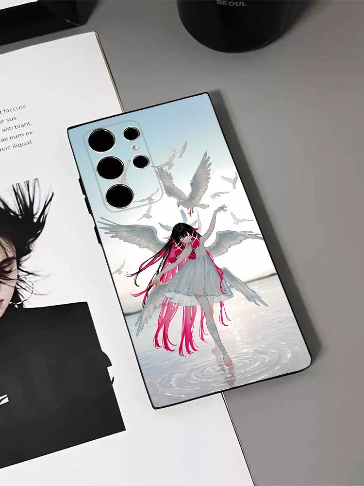G-Genshin C-Колумбина Impact Чехол для телефона для Samsung S26,S24,S21,S22,S23,S30,Ultra,S20,Plus,Fe,Lite,5G Черный чехол