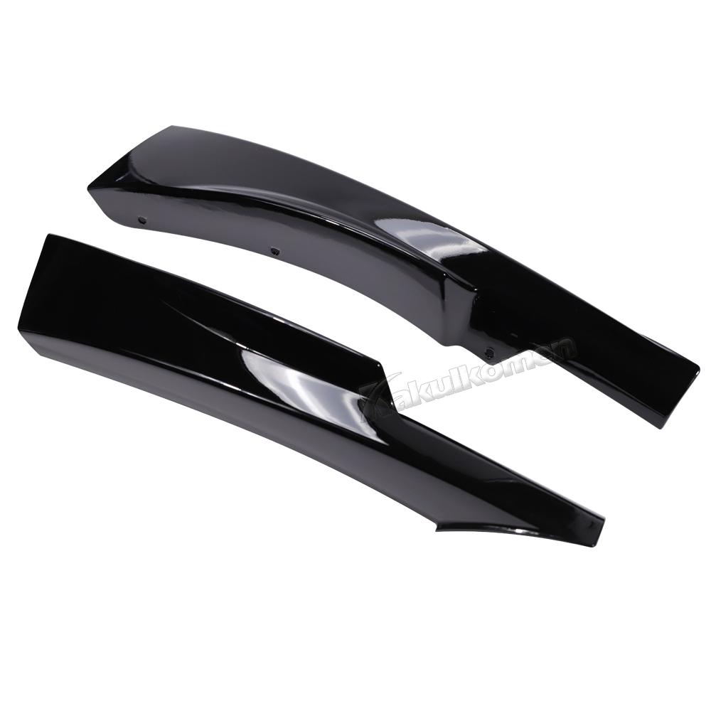 1Pair Front Bumper Splitters Lip Car Diffuser Splitter Spoiler Body Kit Cover For BMW 3 Series E90 E91 LCI M Sport 2009-2012