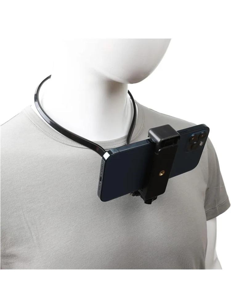 Носимый держатель на шею Hands Free, ленивая подставка для телефона, универсальное подвесное крепление для IPhone 15ProMax, кронштейн для док-станции Samsung GoPro
