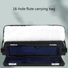 Flute Case with Velvet Inside & Shoulder Strap Oxford Cloth Carrying Case Lightweight 16 Holes Flute Storage Bag