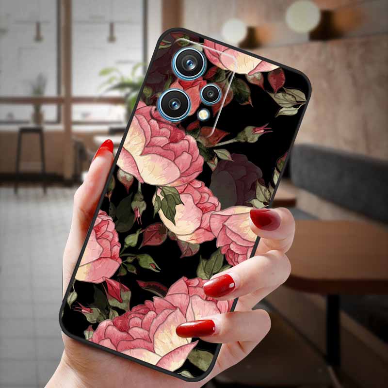 Для Realme 9 Pro 5G 2022 Чехол Мультяшный 3D Тиснение Цветок Рельефный Чехлы для Телефона Для realme 9 Pro Plus 5G Силиконовая Крышка Realme9 9pro+