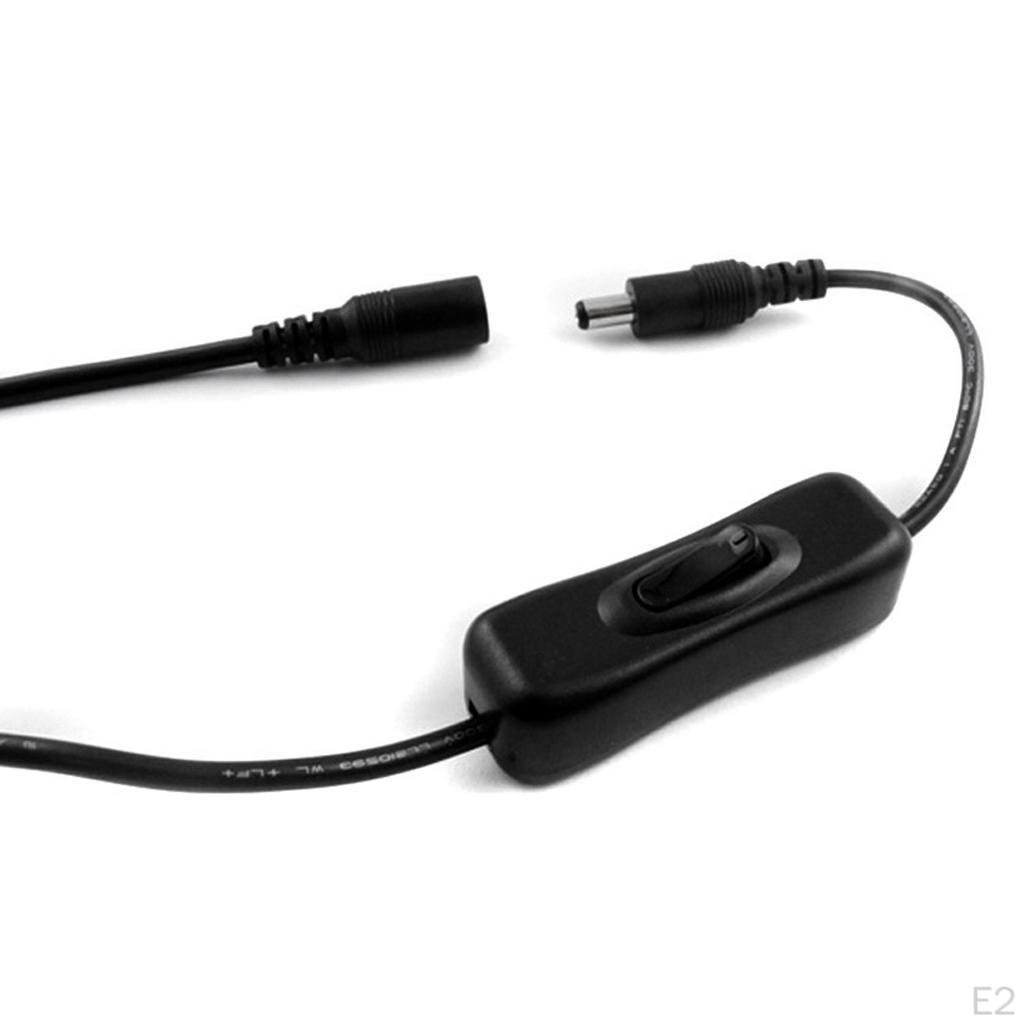 DC Inline Switch Manual Cable Male to Female 5.5x2.1mm