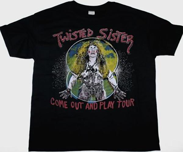Twisted Sister Come Out and Play Тур Ultimate Metal Assault Новый Черный Дизайн Унисекс Футболка