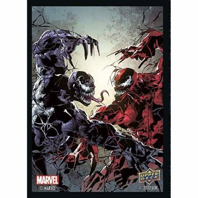 Набор из 65 чехлов для карт Marvel UPPER DECK VS Carnage, полипропилен, матовый черный (PP)