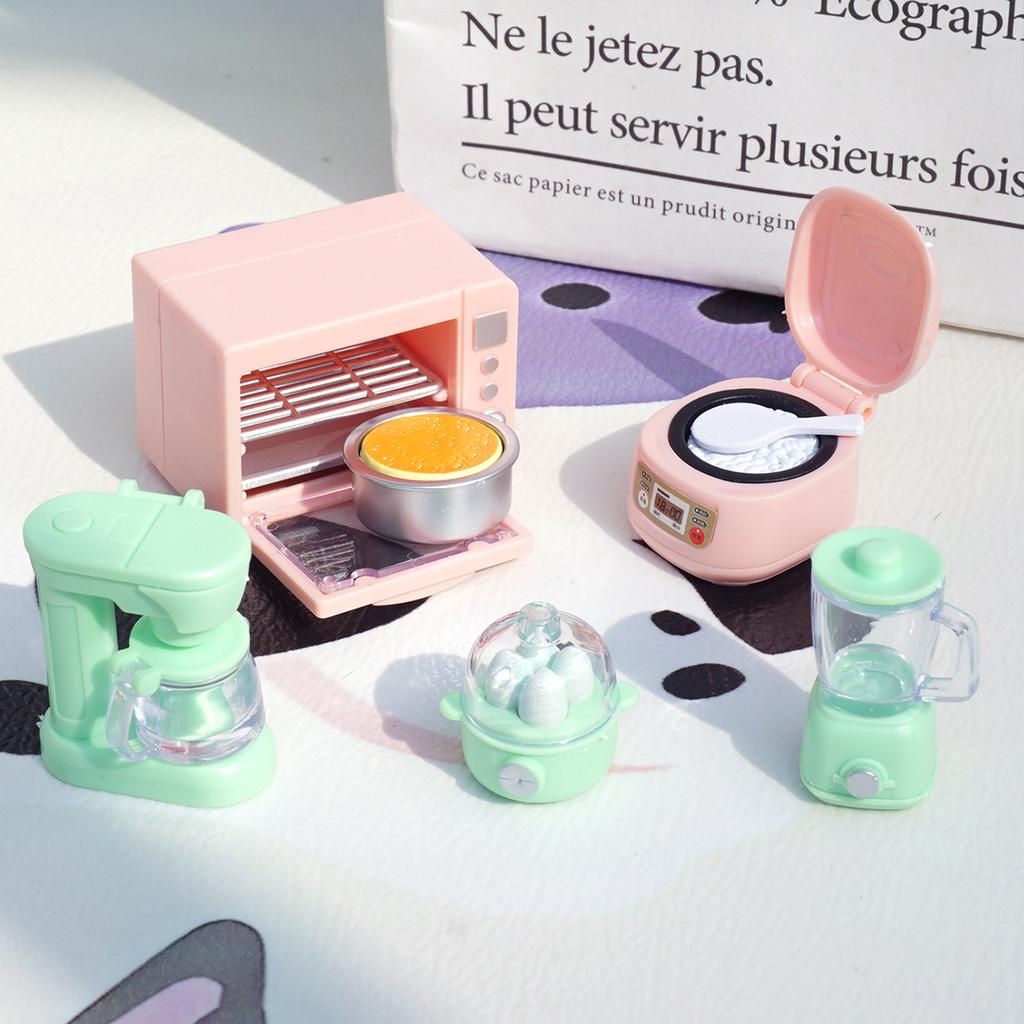 DIY кукольный домик медведь печенье 1/12 миниатюрная мебель тостер духовка миксер электронный масштаб модель набор кухонные игрушки для девочки подарок
