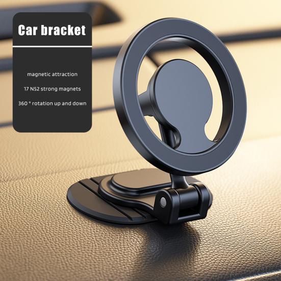 Магнитный держатель телефона для Magsafe, вращающийся на 360 градусов, цельнометаллический автомобильный держатель с