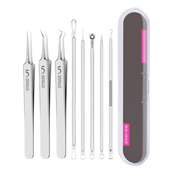 Инструмент для удаления угрей Пинцет из нержавеющей стали для удаления угрей для чистой кожи Пинцет для удаления угрей с противоскользящей ручкой Инструмент для извлечения угрей