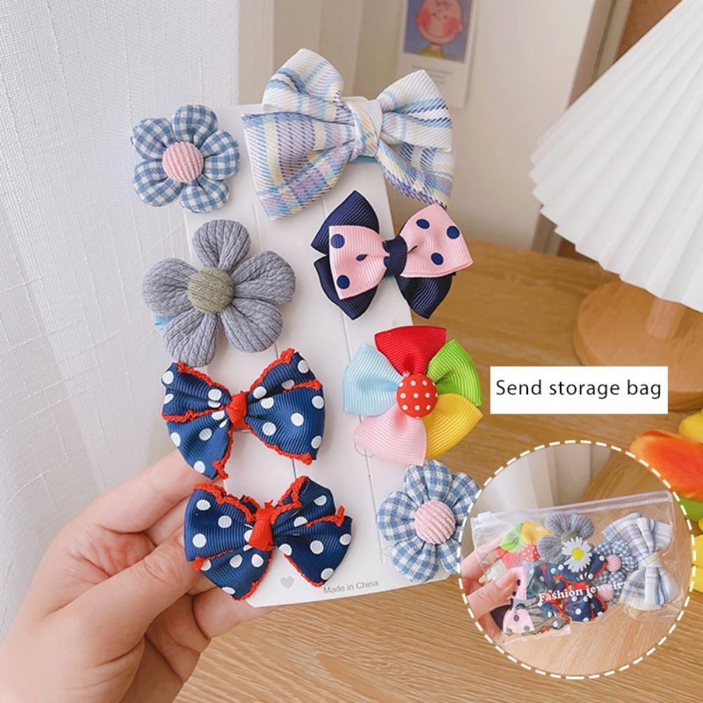 Детская заколка для волос 8 шт./компл. детские заколки для волос с бантом головные уборы BB зажим аксессуары для волос