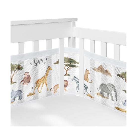 Комплект ограждений для кровати Защита рук и ног Сетка для кроватки Легкая установка Дышащий бортик для кроватки Бытовые товары для младенцев