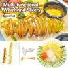 Twisted Slice Potato Spiral Cutter Whirlwind Potato Potato Tower Tool Potato Slicer  BBQ Skewers