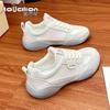 Популярная белая обувь лето новая корейская версия женской обуви универсальная и удобная уличная обувь интернет-знаменитости платформа повседневная спортивная обувь