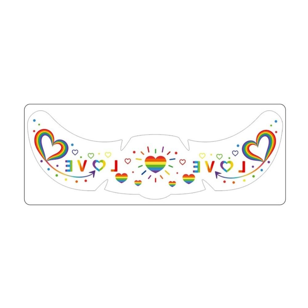 Long Lasting Face Temporary Tattoos Facial Art Makeup Stickers  Pride Month
