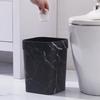 Black Bathroom Decor Marble Trash Can Garbage Car Square Office Black Bathroom Decor Plastic for