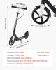 Kick Scooter for Kids Ages 8+, Teens & Adults, 2-Wheel Toddler Scooter with Adjustable Height Handlebar, Wide Anti-Slip Deck, Foldable Lightweight for