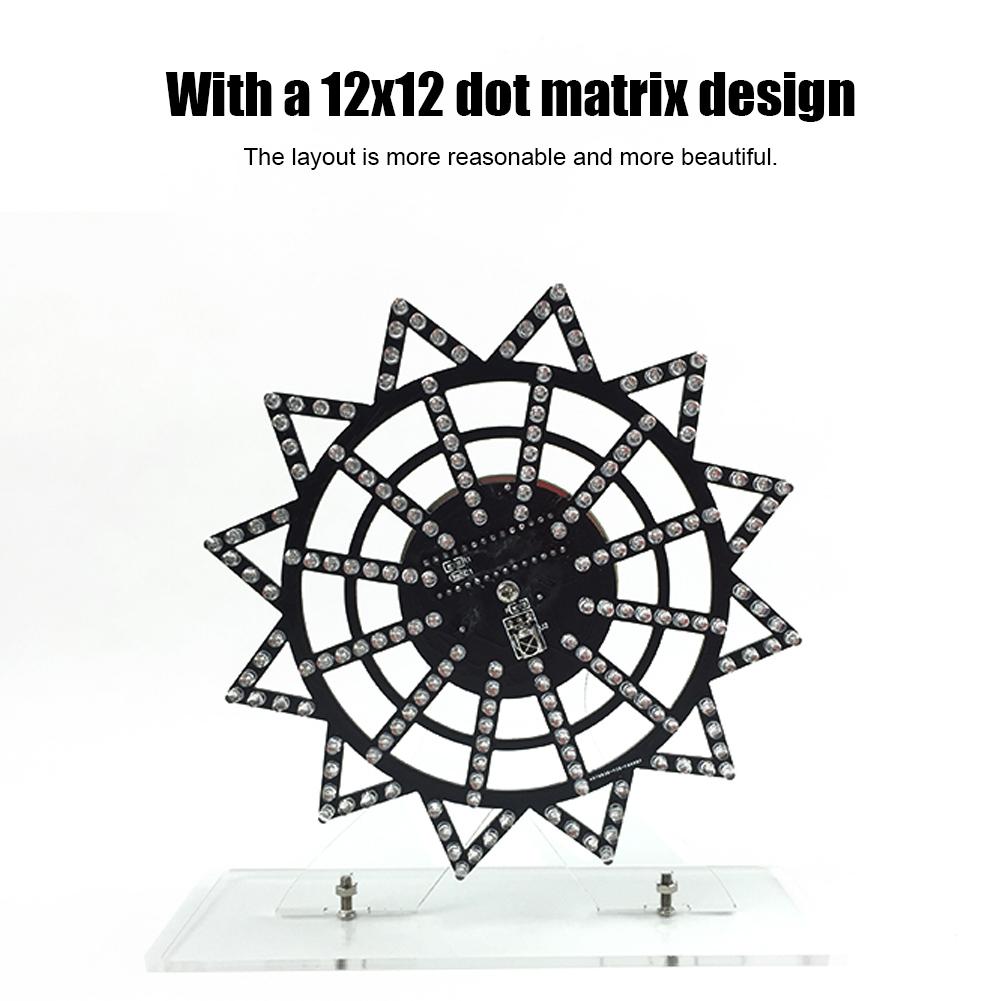 Colorful LED Flash Plug In DIY Kit for Electric Rotating Ferris Wheel Transparent