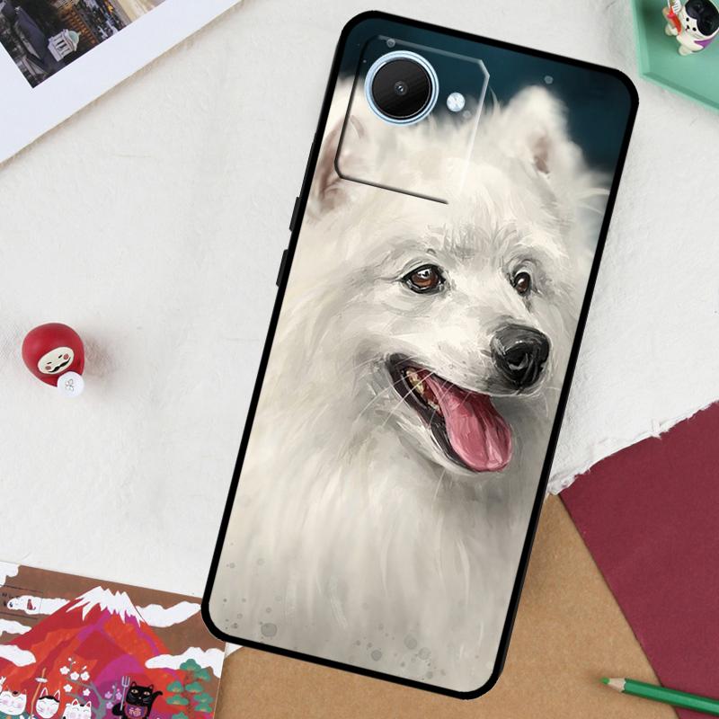 Чехол для Realme 14 Pro Plus 13 10 11 12 GT 6 5 6T GT7 Pro C61 C55 C53 C51 C21Y C25S C67 C75 с изображением японского шпица