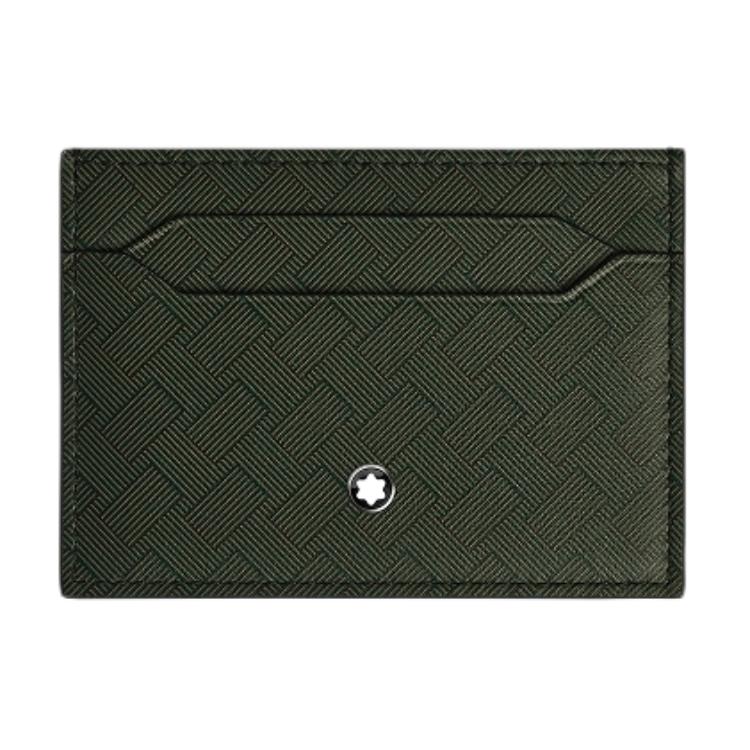 Montblanc Style 3.0 Iconic Hexagonal White Star Logo Leather Card Holder Men Card Holder Khaki-Green MB220282