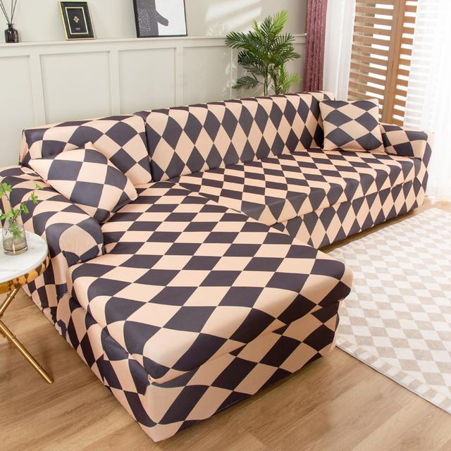 Sectional Sofa Covers Stretch Couch Slipcovers For L Shape Sectional Couch Chaise Sofa Furniture Protector Covers
