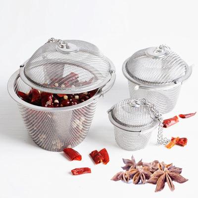 Многоразовый сетчатый фильтр для заварки чайных шариков, тушеное мясо, суп, специи, травяное ситечко