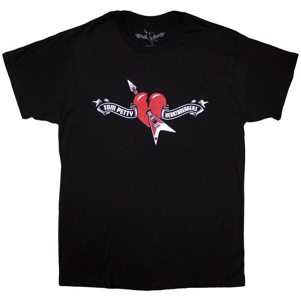 Tom Petty & The Heartbreakers T-Shirt: Heart Logo OFFICIAL NEW