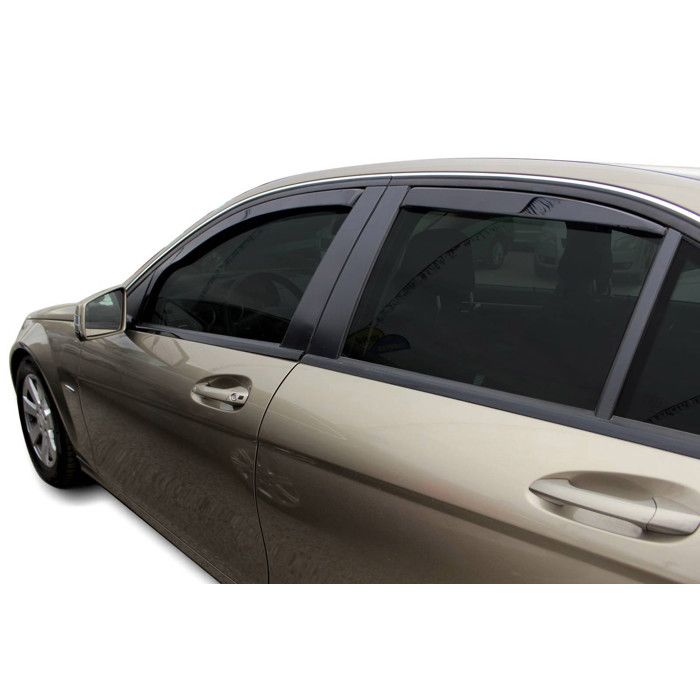 Déflecteurs d'air Mercedes C-Class W204 (2007-2014) 4 portes, 4 pièces, Aérodynamique, Finition teintée
