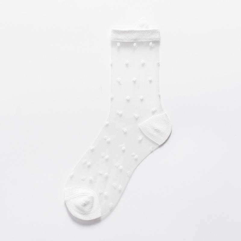 Японские носки с прозрачными кристаллами Wave Point
