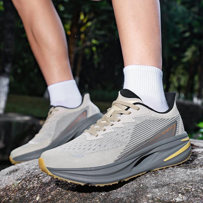 Breathable Mesh Running Shoes Lightweight Lace Up Sports Sneakers Outdoor Walking Training Shoes Comfortable Daily Footwear