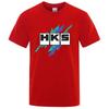2026 Summer New HKS Power and Sports Print Unisexs New Popular Ordinary shortsleeved shirt Cycling Running Sports Tshirt