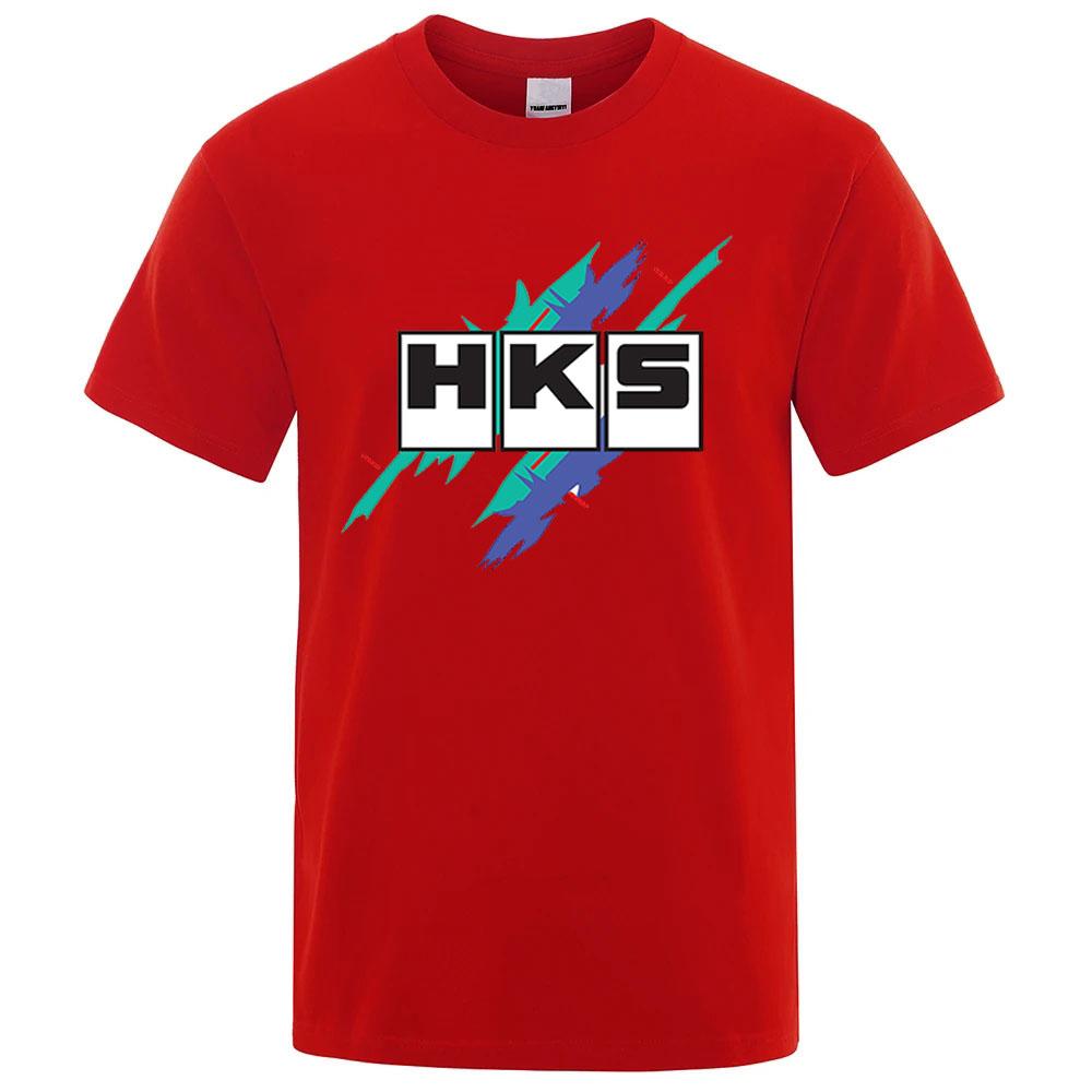 2026 Summer New HKS Power and Sports Print Unisexs New Popular Ordinary shortsleeved shirt Cycling Running Sports Tshirt