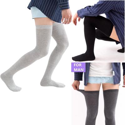 Мужские высокие носки до бедра, чулки, мужские хлопковые носки выше колена