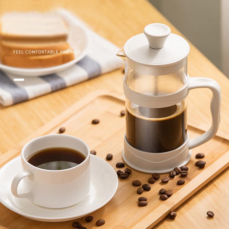 350/800/1000ml French Press Coffee Pot Transparent Glass Coffee Teapot Multifunctional Home Hand Punch Pot Coffee Accessories