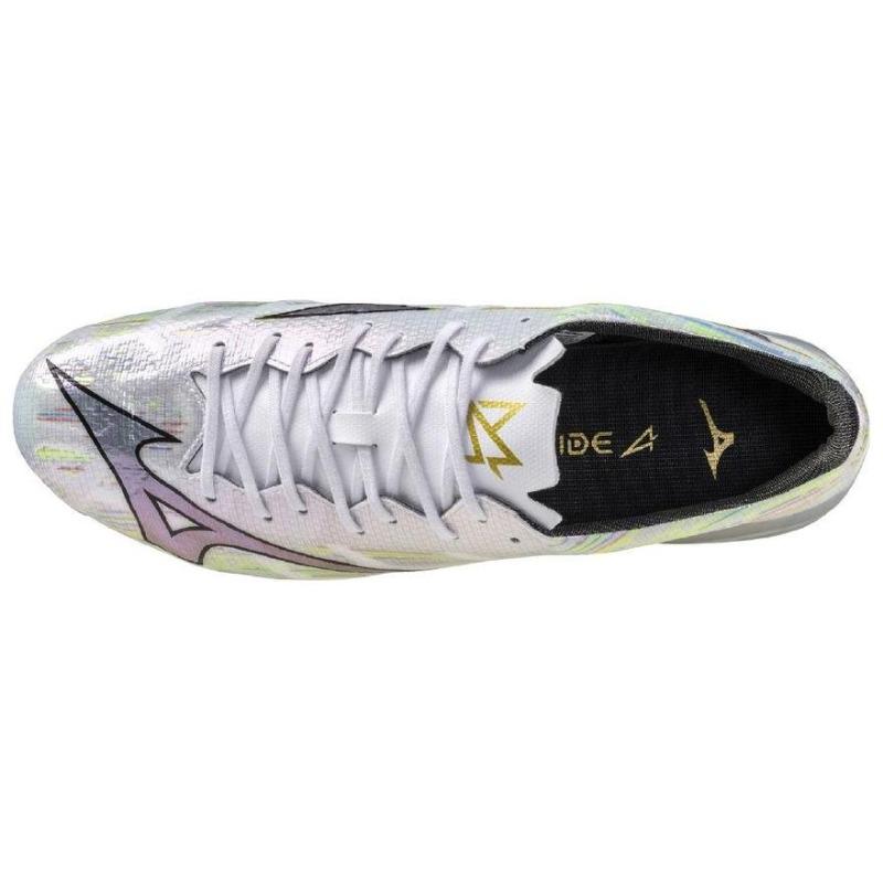 Mizuno Футбольные бутсы унисекс Alpha 2 Pro Серебристо-зеленые P1GA256409