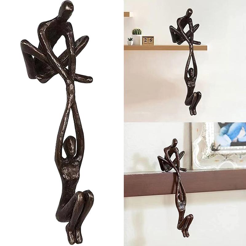 Lifting Woman Figurine For Men Artistic Statue Lover Sculpture Ornament Home Desk Decoration Dancing Couple Sculpture