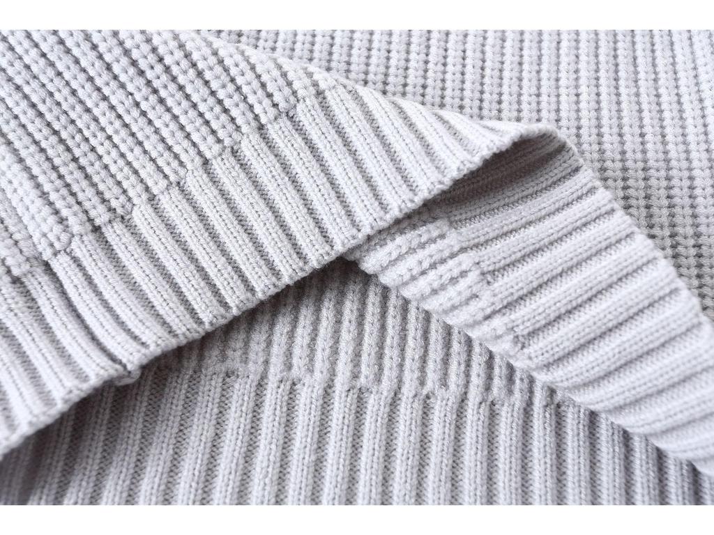 Осенне-зимний кардиган крупной вязки свободного кроя для младенцев и малышей – стильный детский свитер для мальчиков и девочек