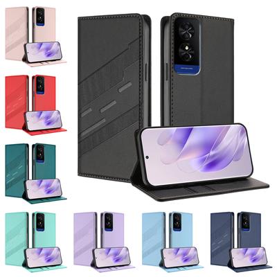 Магнитный кожаный чехол-кошелек с откидной крышкой для TCL 10L 40 50 XL SE 40R 30 XE 201 303 305 305G 403 408 501 502 505 A3 A3X L5 4G 5G Cover