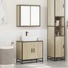 VidaXL Ensemble De Meubles De Salle De Bain 2 Pcs Chêne Sonoma, Armoire De Rangement, Armoire De Bain, Meuble De Toilette 3300886