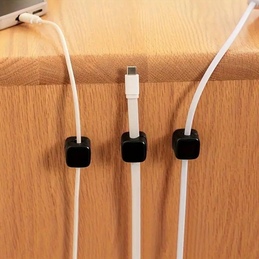 3/6 шт. магнитные зажимы для кабеля, гладкий регулируемый держатель шнура под столом, держатель для кабеля, держатель для проводов, держатель для органайзера для кабеля