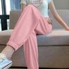 Loose Fit Ice Silk Foot Lantern Sweatpants with Drawstring for Spring and Summer