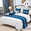 Nordic high end home decoration Craftsmanship Soft and Comfortable Bed End Towel Dustproof long strip bed flag