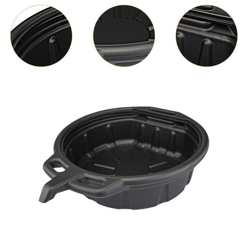 Large Capacity Durable Oil Drain Tray Can Stable Fluted Collect Pan, for Car Fuel Fluid Vehicle Workshop Maintenance Tool Parts