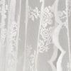 Цветочная вышивка Кружево Прозрачная занавеска Полиэстер Дверная занавеска Прочные оконные шторы Домашний декор