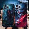 Мягкий чехол для телефона A-Alien Vs P-Predator для iPhone 16 16E 17 Air 15 Pro Max 14 Plus 13 Mini 11 12 7 Черная задняя крышка
