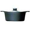 Yanagi Sori Nanbu Ironware 22cm Deep Pot with Stainless Steel Lid, Made In Japan, Induction and Gas Compatible, High-Heat Cooking Compatible, Simple D