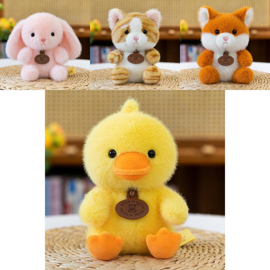 Yellow Duck Cat Elephant Crocodile Plush Animal Figures With Soft Pp Cotton Filling For Children Gift And Collection